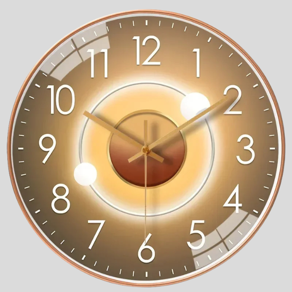 Solsyn Gradient Wall Clock – Silent Quartz Modern Decorative Living Room Bedroom Large Round