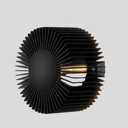 Helix Sunburst Wall Sconce – Black Metal Decorative Lighting Modern Living Room Bedroom Wall Mounted Fixture