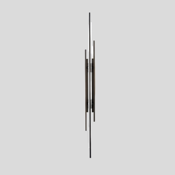 Ascendo Linear Wall Sconce – Modern Black Metal Vertical Decorative Lighting Living Room Bedroom