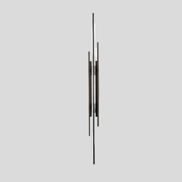 Ascendo Linear Wall Sconce – Modern Black Metal Vertical Decorative Lighting Living Room Bedroom