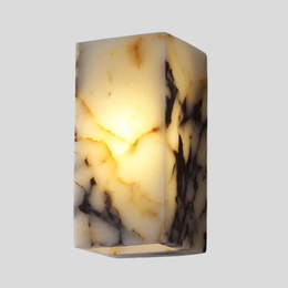 Marvene Marble Wall Sconce – Natural Stone LED Decorative Lighting Living Room Bedroom Hallway