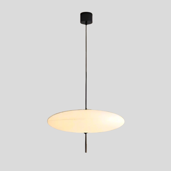 Orbix Disc Pendant Light – Modern White LED Ceiling Lamp Adjustable Dining Room Kitchen Island
