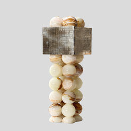 Orbella Mosaic Table Lamp – Decorative Stone Sphere Living Room Bedroom Lighting Modern