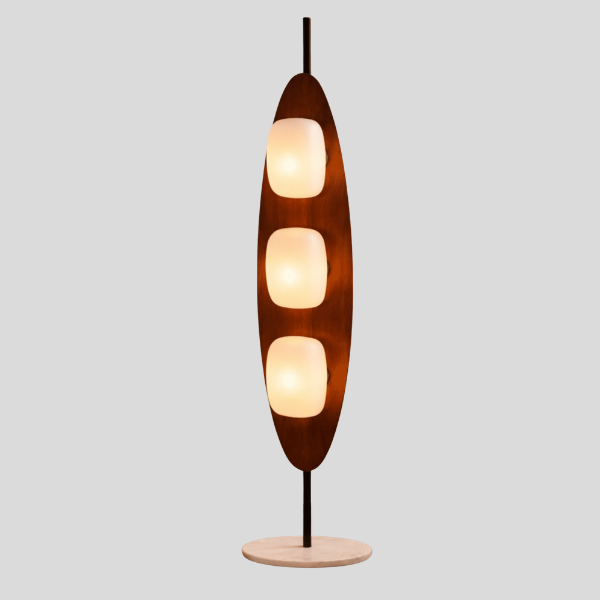 Ovalis Sculptural Floor Lamp – Mid Century Modern Floor Lamp Living Room Bedroom Decorative Lighting