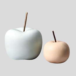 Calvero Apple Sculpture – Ceramic Decorative Home Accent Living Room Bedroom Table Decor