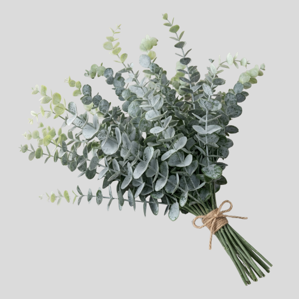 Verdan Eucalyptus Stem Bundle – Artificial Greenery Floral Arrangement Home Decor Living Room Bedroom