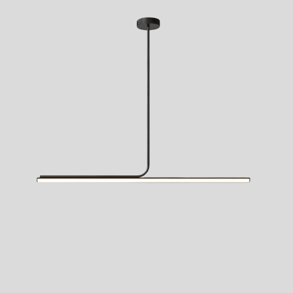 Elevon Linear Pendant Light – Modern Black LED Linear Suspension Dining Room Kitchen Island Lighting