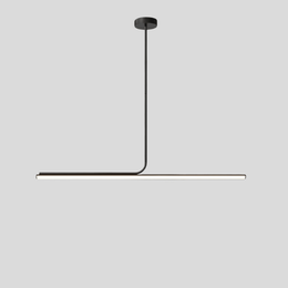 Elevon Linear Pendant Light – Modern Black LED Linear Suspension Dining Room Kitchen Island Lighting