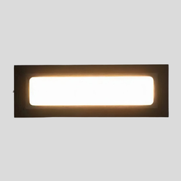 Ferrus Frame Wall Sconce – Outdoor LED Rectangular Bronze Metal Patio Entryway Decorative Lighting