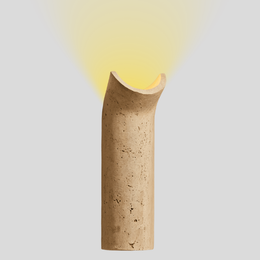 Cravina Cylinder Wall Sconce – LED Travertine Stone Wall Lighting Modern Bedroom Living Room Decorative