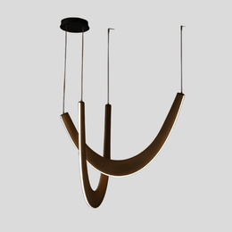 Varcen Pendant Light – Modern LED Wood Sculptural Chandelier Dining Room Living Room Decorative Lighting