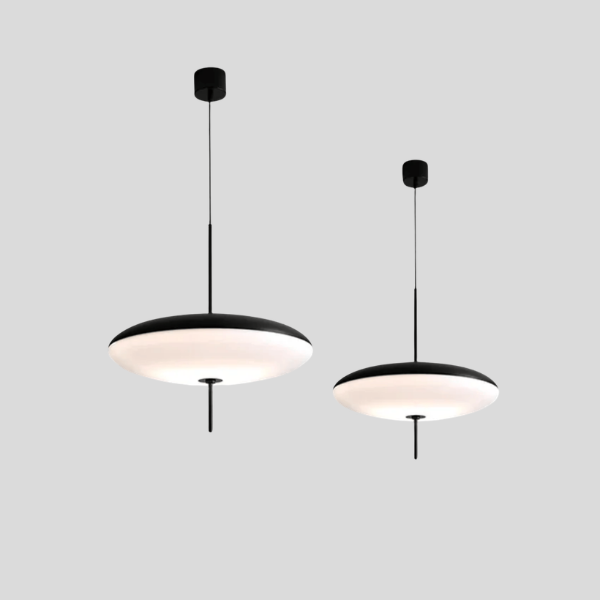 Orbeth Disc Pendant Light – LED Modern Black White Ceiling Lamp Dining Room Kitchen Island Decorative Lighting