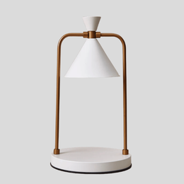 Caldero Arc Table Lamp – Modern White Bronze Metal Desk Lamp Living Room Bedroom Decorative Lighting
