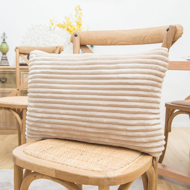 Cordova Ribbed Velvet Pillow Cover – Decorative Cushion Cover Soft Textured Throw Pillow Living Room Bedroom