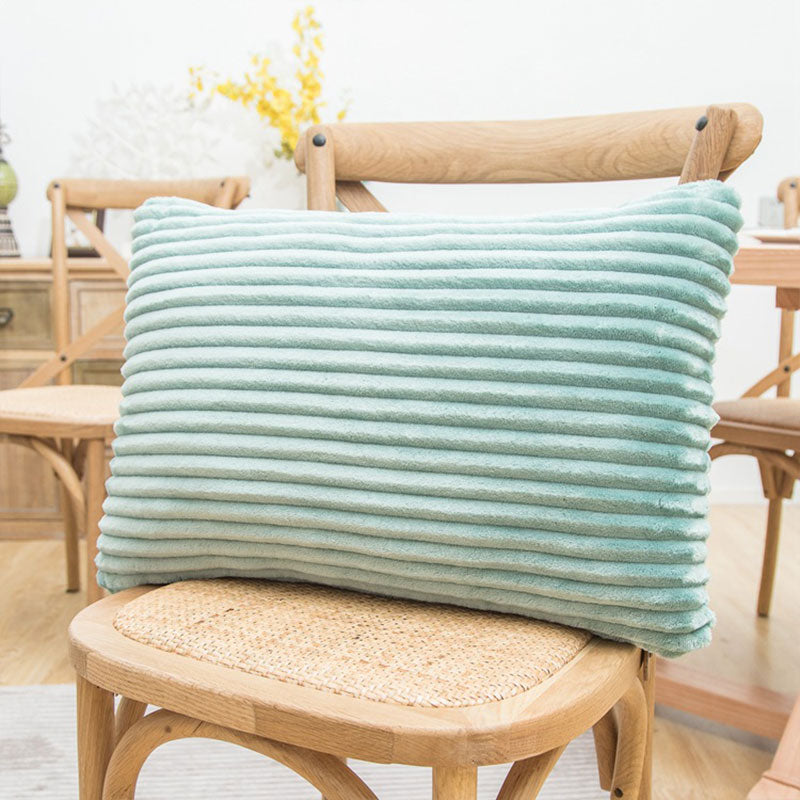 Cordova Ribbed Velvet Pillow Cover – Decorative Cushion Cover Soft Textured Throw Pillow Living Room Bedroom