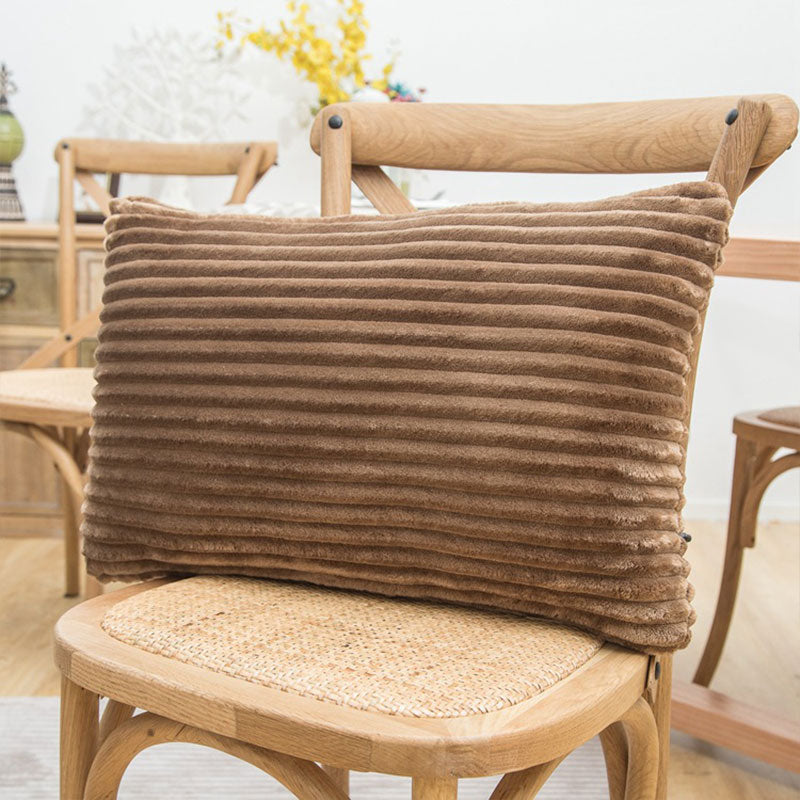 Cordova Ribbed Velvet Pillow Cover – Decorative Cushion Cover Soft Textured Throw Pillow Living Room Bedroom