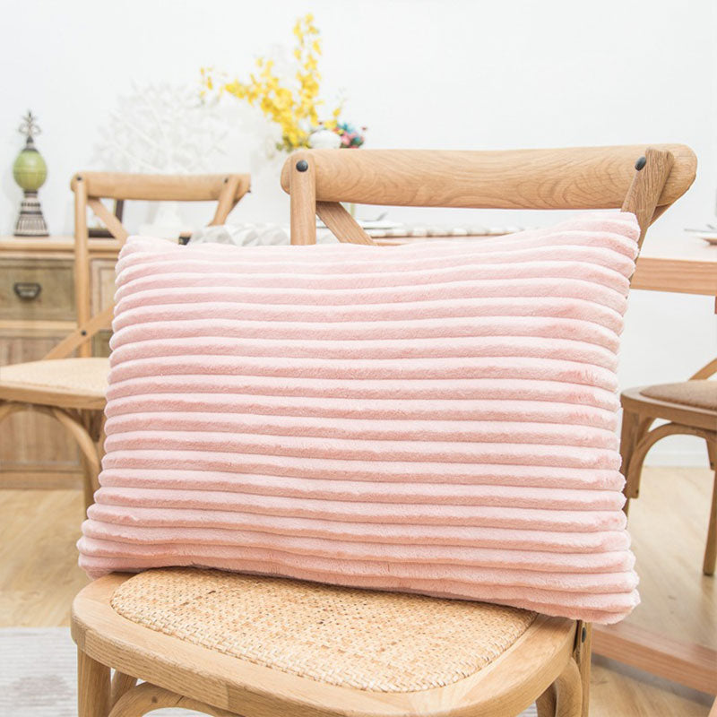 Cordova Ribbed Velvet Pillow Cover – Decorative Cushion Cover Soft Textured Throw Pillow Living Room Bedroom