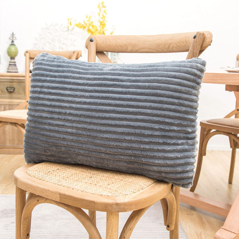 Cordova Ribbed Velvet Pillow Cover – Decorative Cushion Cover Soft Textured Throw Pillow Living Room Bedroom