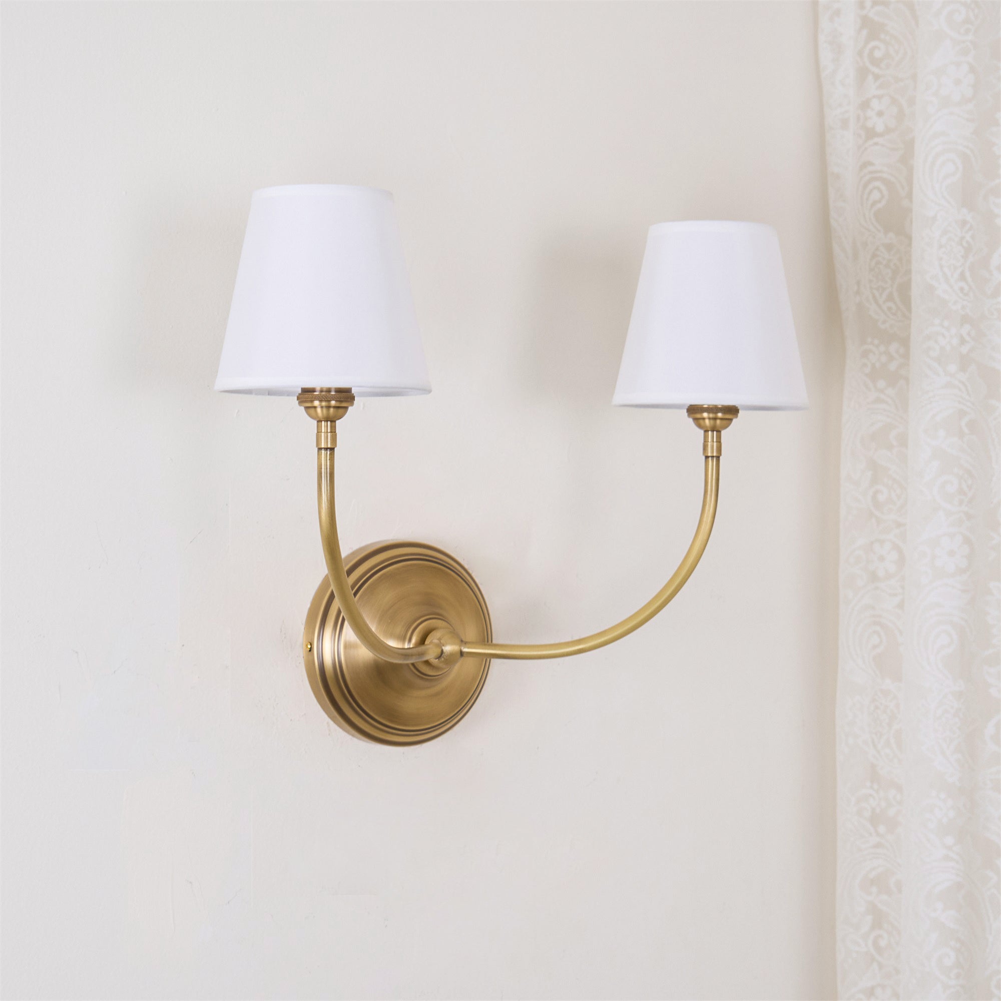 Gilded Ember Globe Wall Sconce – Brass Finish Ambient Glow Soft Shade LED Wall Light Premium Interiors
