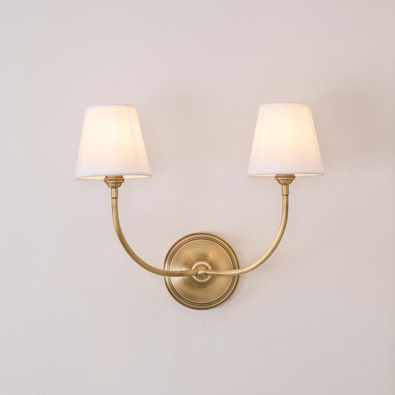Gilded Ember Globe Wall Sconce – Brass Finish Ambient Glow Soft Shade LED Wall Light Premium Interiors