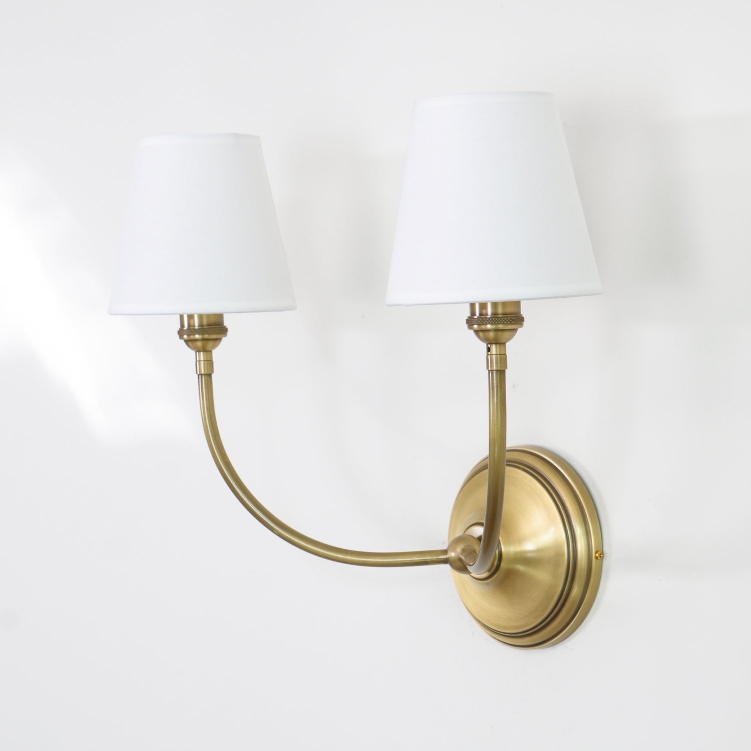 Gilded Ember Globe Wall Sconce – Brass Finish Ambient Glow Soft Shade LED Wall Light Premium Interiors