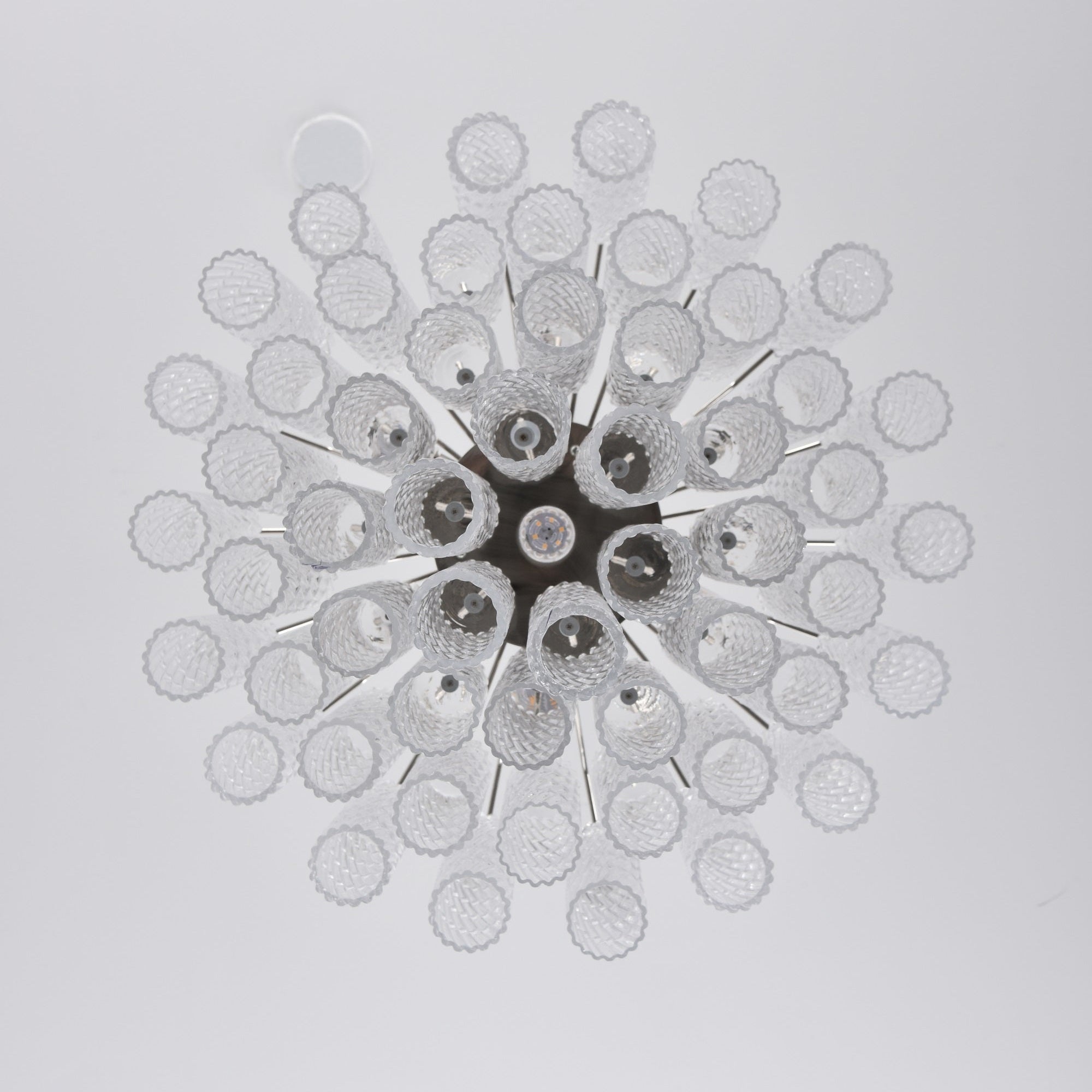 Cascara Tiered Chandelier – Glass Crystal Pendant Light Dining Room Living Room Decorative Lighting