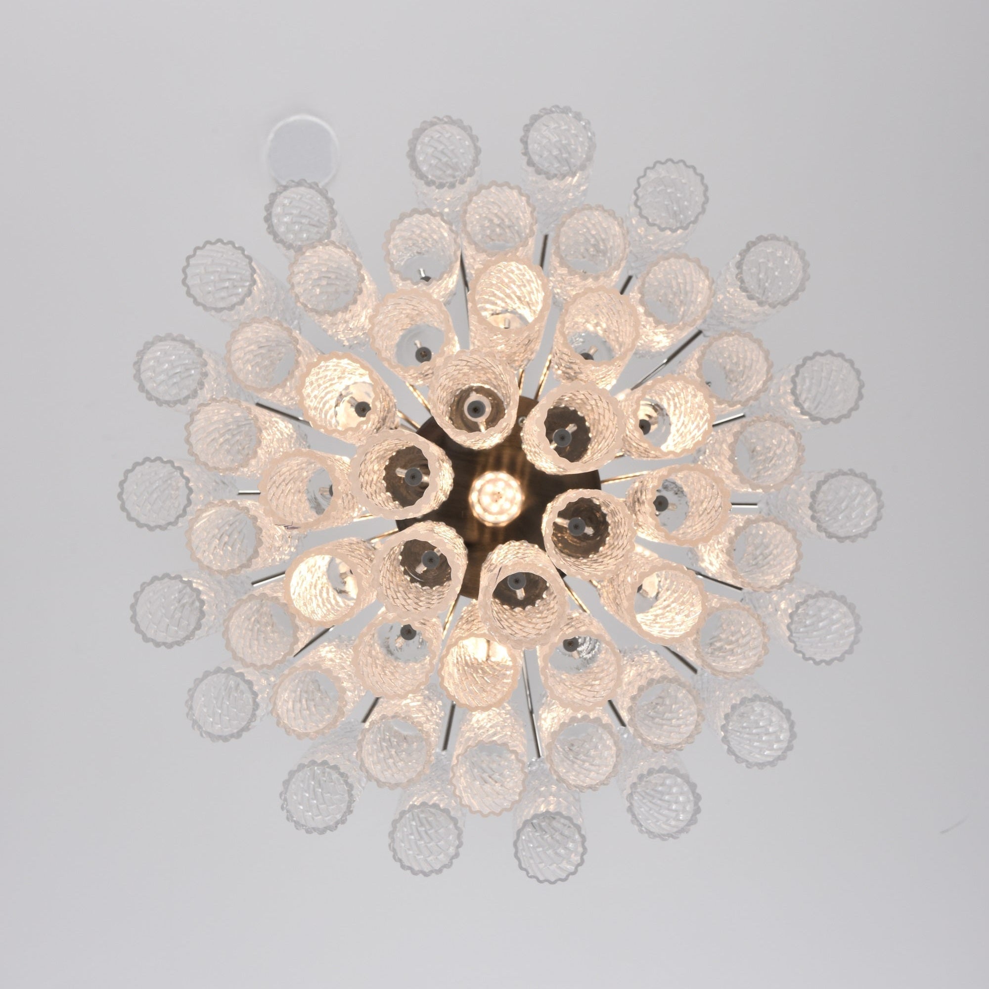 Cascara Tiered Chandelier – Glass Crystal Pendant Light Dining Room Living Room Decorative Lighting