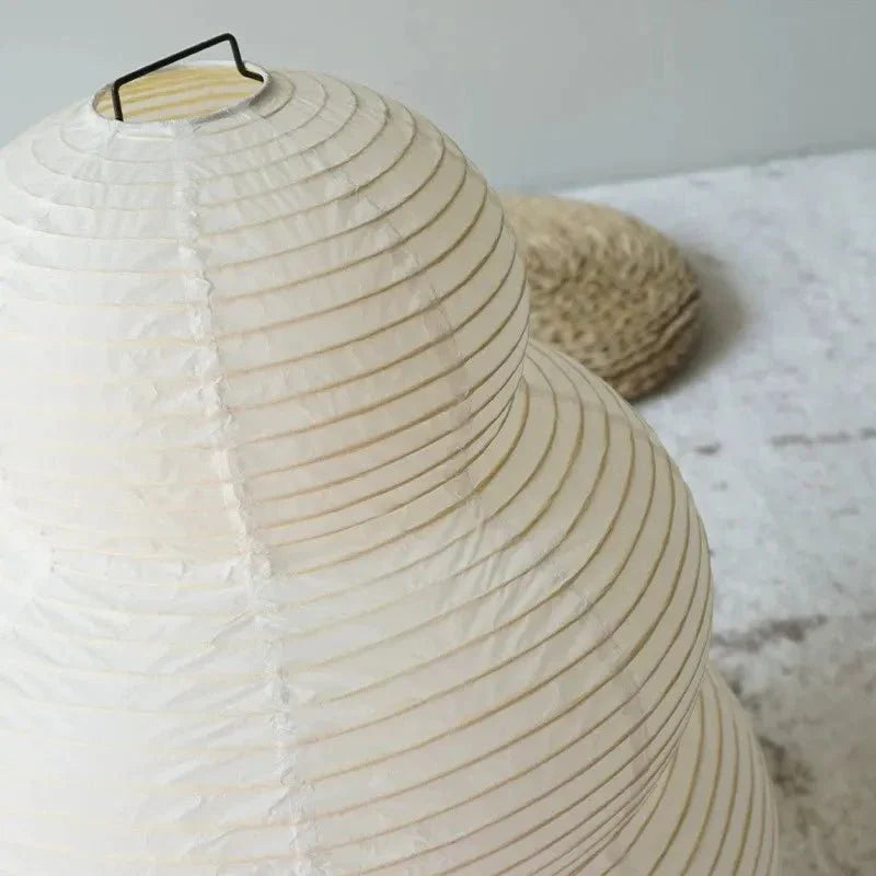 Kokoro Tiered Floor Lamp – Paper Lantern Living Room Bedroom Decorative Lighting Tripod Base