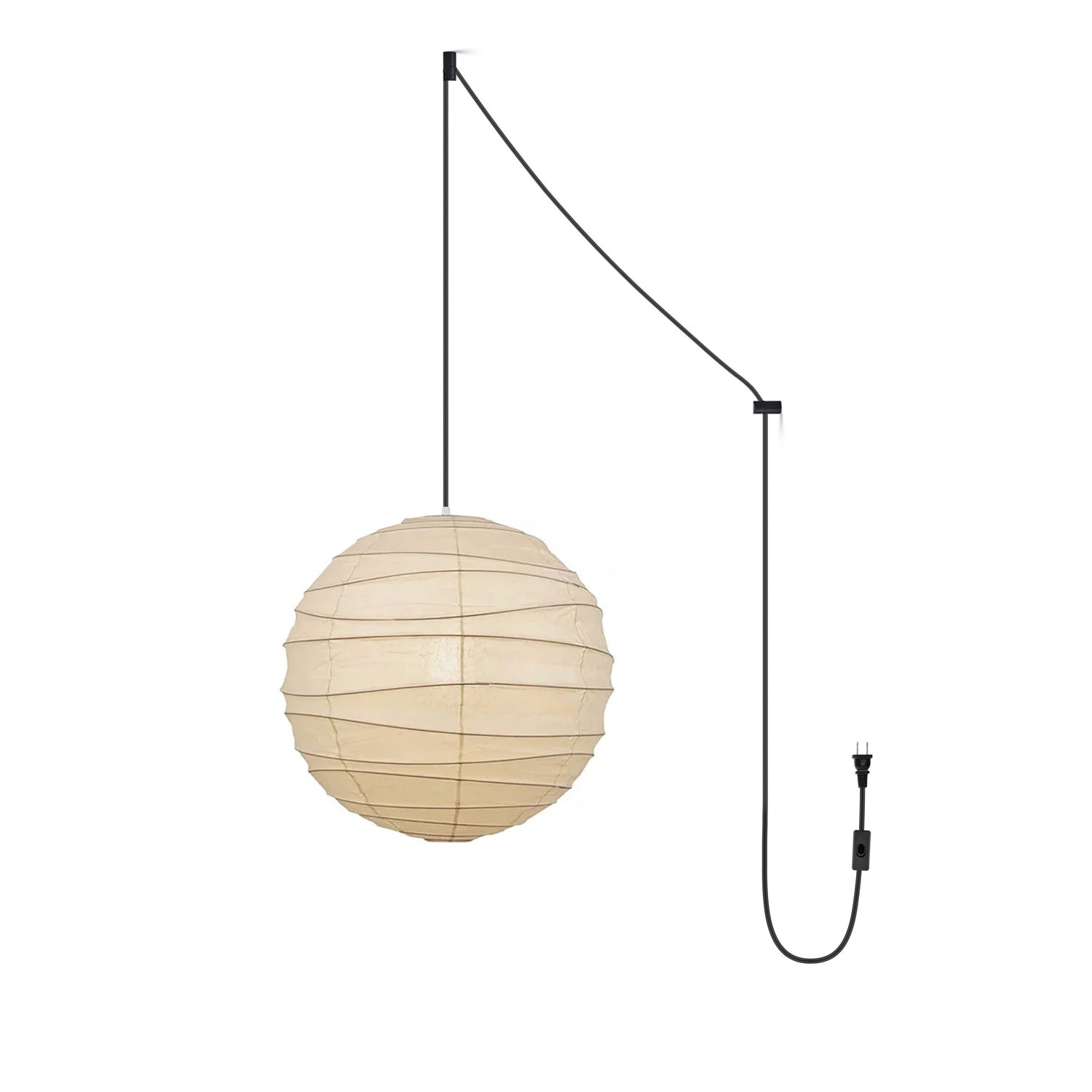 Orbiso Paper Floor Lamp – Japanese Paper Lantern Standing Light Living Room Bedroom Decorative Lighting