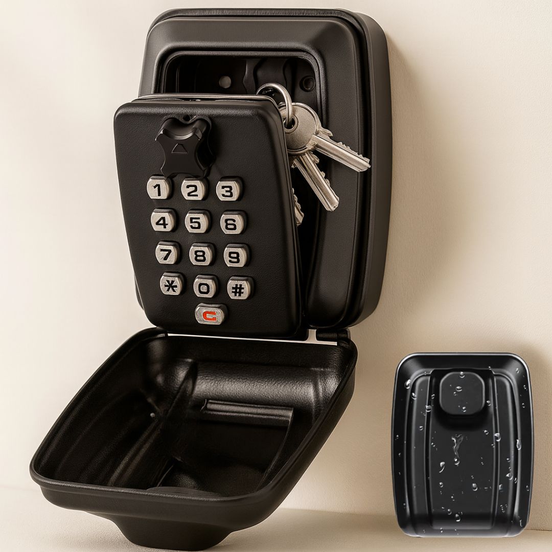 Vaultex Wall Mount Key Lock Box – Outdoor Waterproof Security Combination Keypad Storage