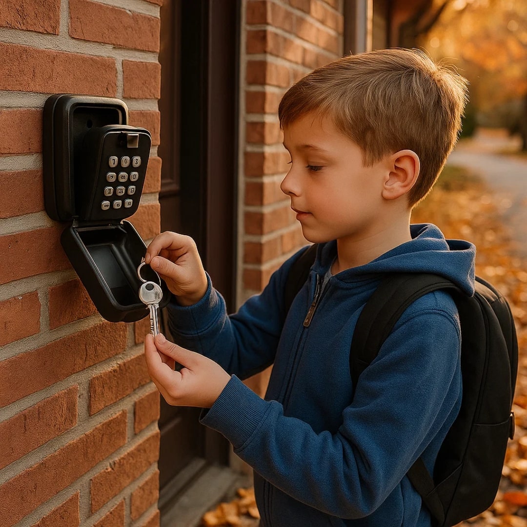 Vaultex Wall Mount Key Lock Box – Outdoor Waterproof Security Combination Keypad Storage