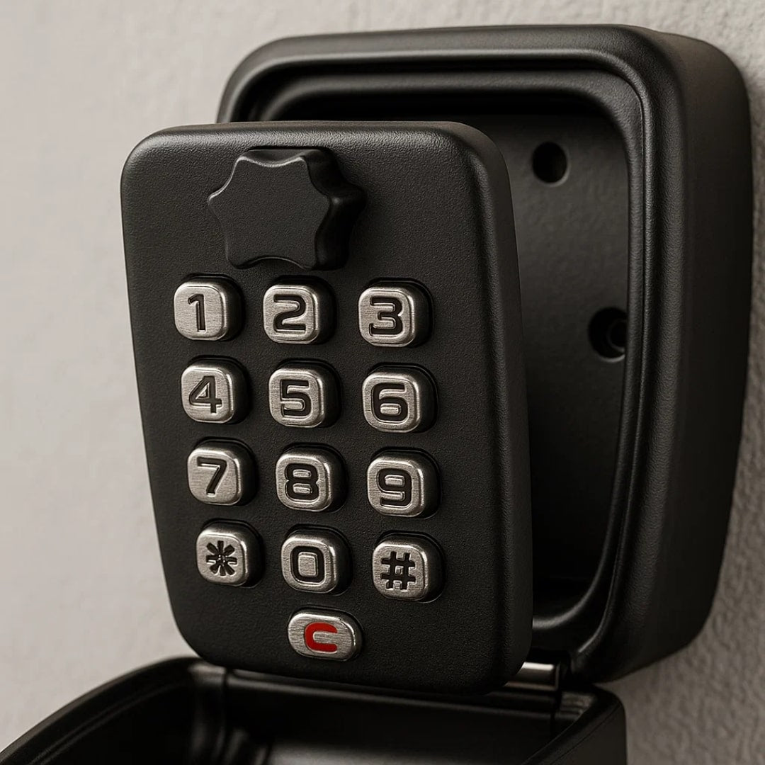 Vaultex Wall Mount Key Lock Box – Outdoor Waterproof Security Combination Keypad Storage