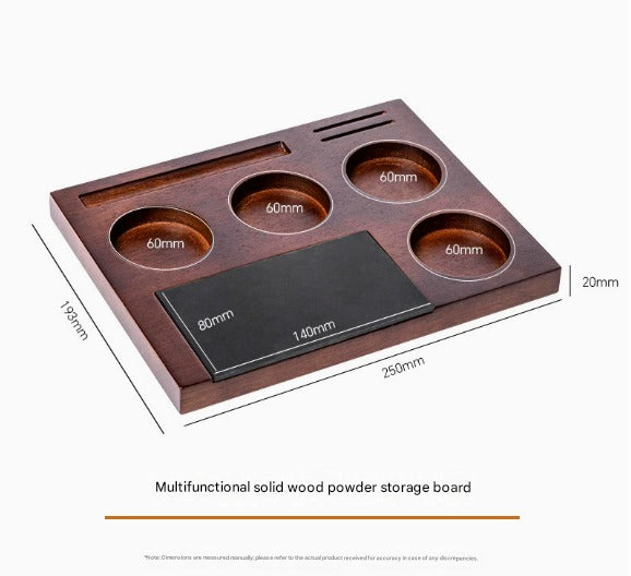 Baristone Organizer Station – Coffee Espresso Tool Holder Wood Barista Accessories Storage Rack