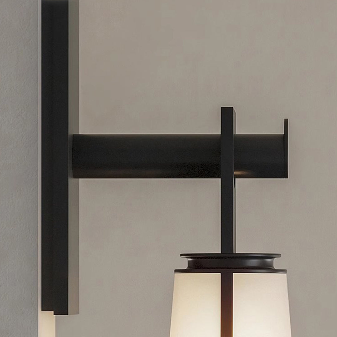 Arden Tapered Glass Wall Lamp – Modern Hanging Interior Wall Lighting Fixture