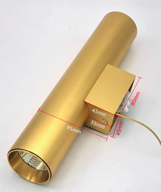 Slim Cylinder LED Wall Sconce – Double-Sided Modern Wall Light