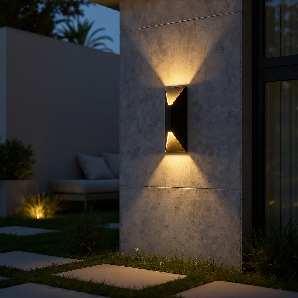 Vertex Up Down Wall Lamp – LED Outdoor Architectural Wall Lighting Fixture