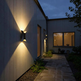 Butterfly Modern LED Outdoor Wall Light – Dual Wing Fixture