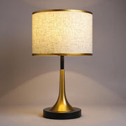 Modern Gold Trumpet Table Lamp – Elegant Bedside Accent Light