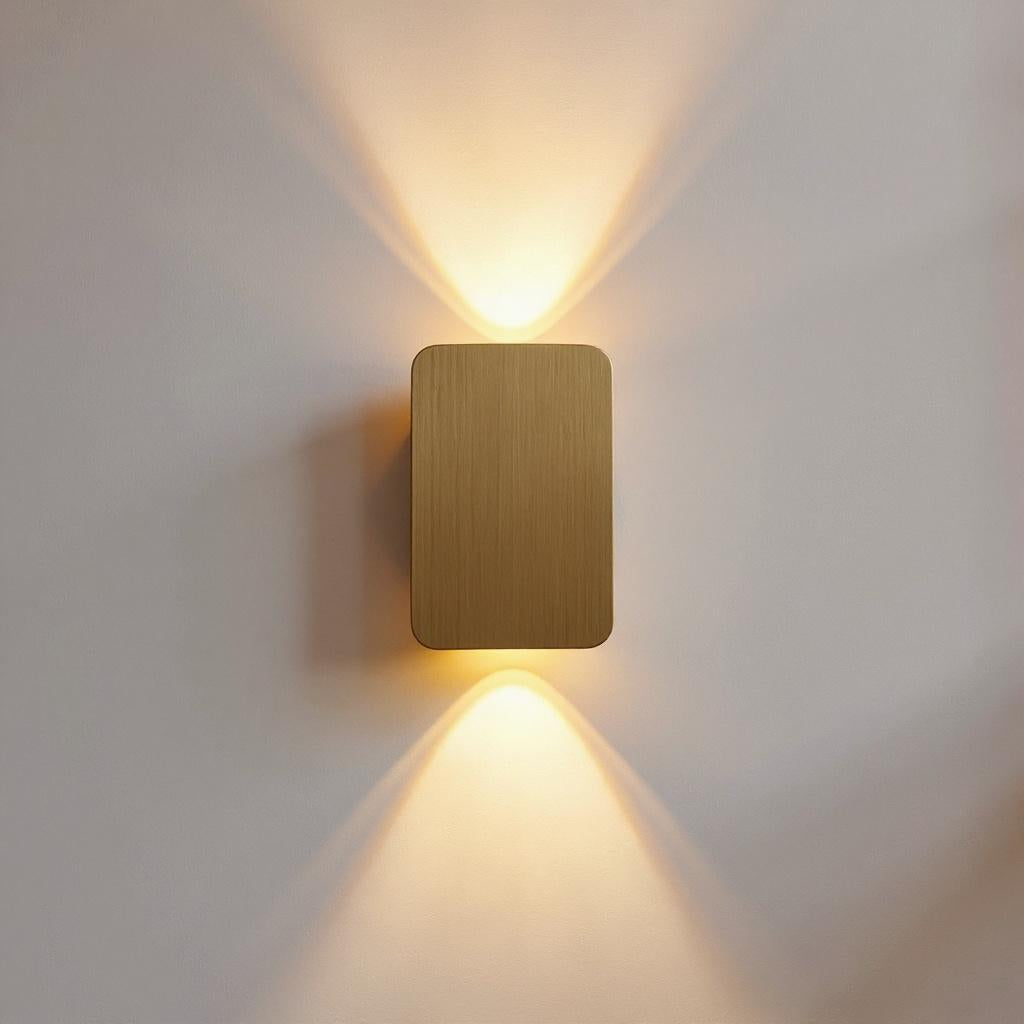 Rectangular LED Wall Sconce Light – Modern Up and Down Wall Fixture