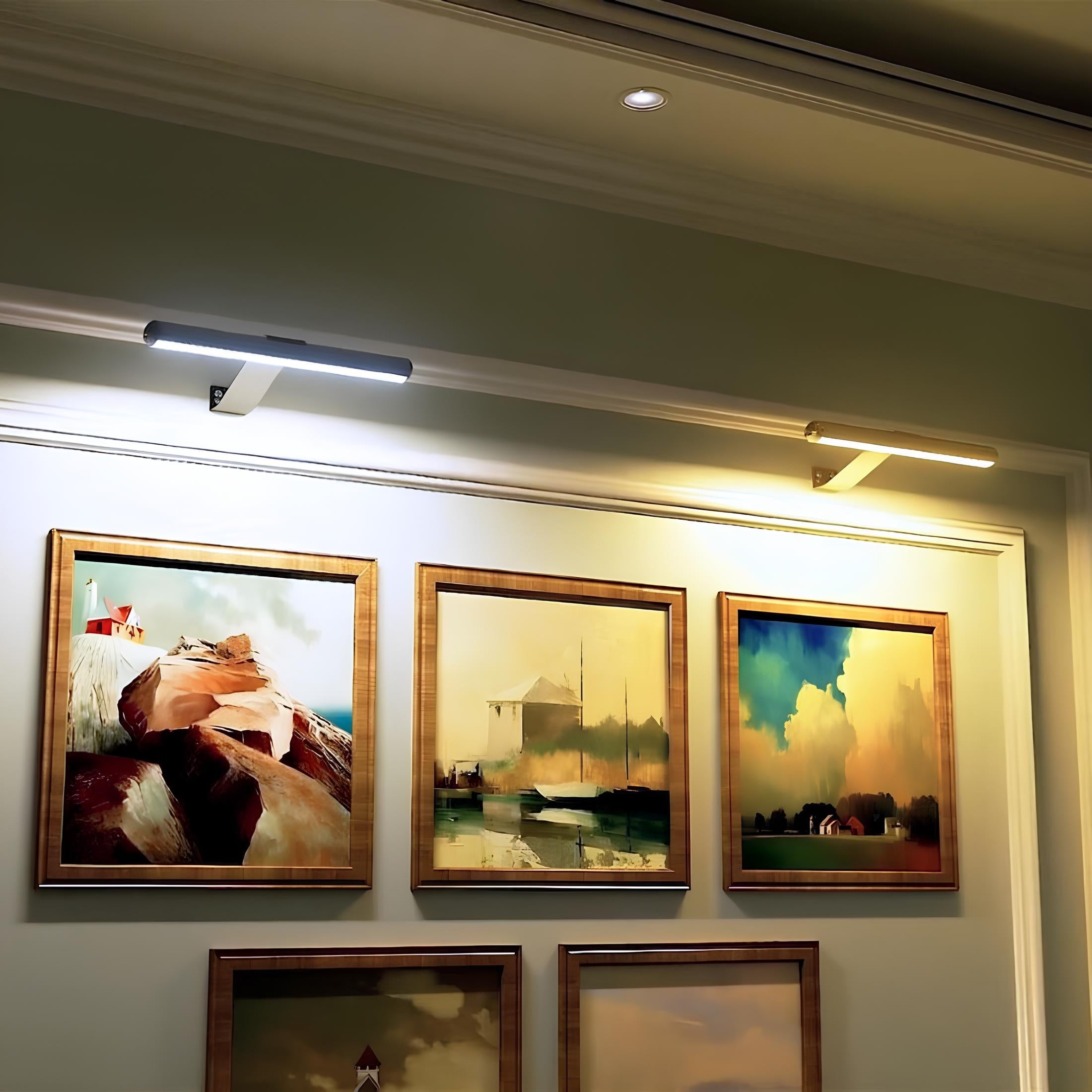 Galerie Cordless Picture Light – Rechargeable LED Wall Art Lighting Fixture