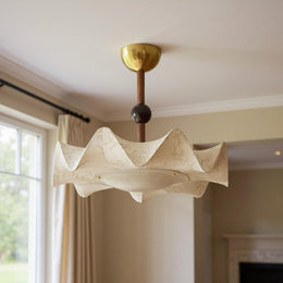 Petal Wave Semi-Flush Ceiling Light – Mid-Century Decorative Fixture