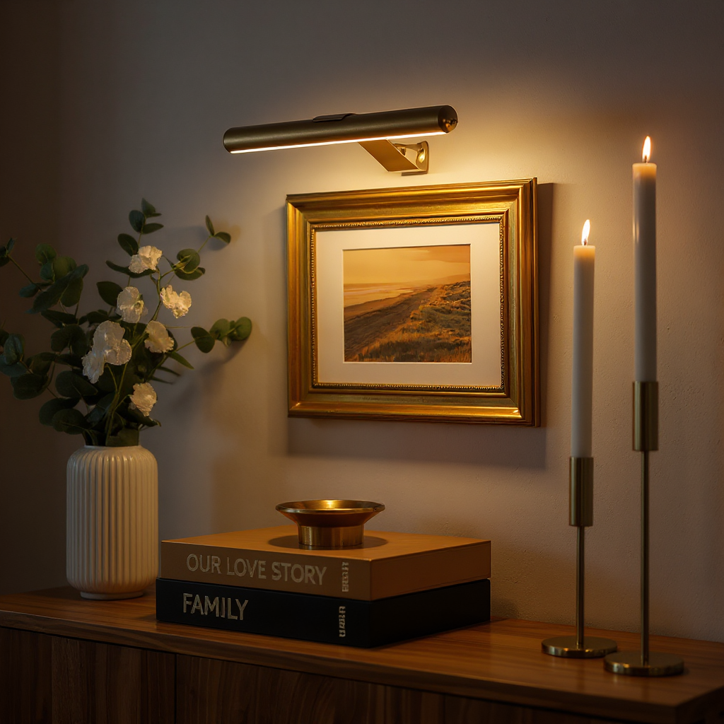 Galerie Cordless Picture Light – Rechargeable LED Wall Art Lighting Fixture