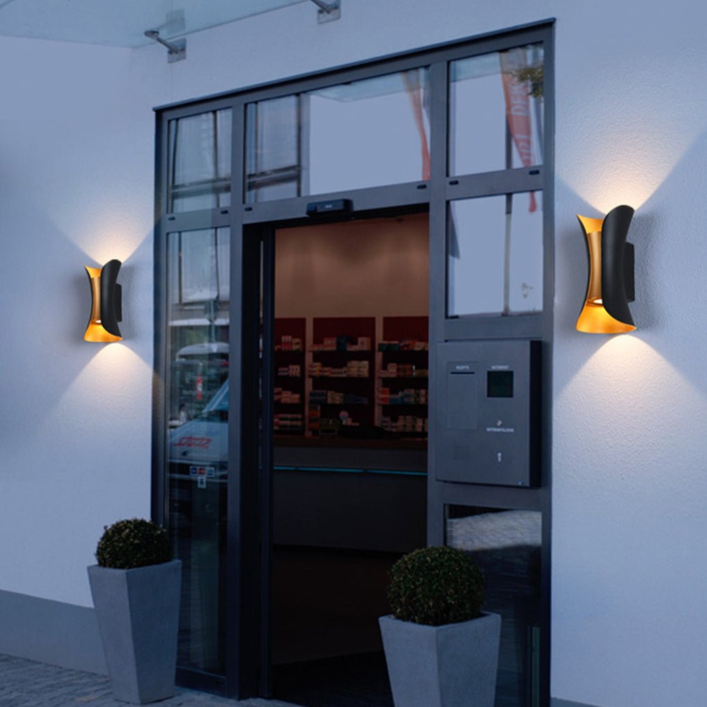 Butterfly Modern LED Outdoor Wall Light – Dual Wing Fixture