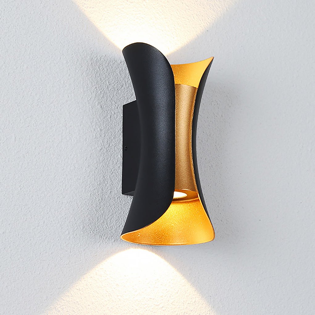 Butterfly Modern LED Outdoor Wall Light – Dual Wing Fixture