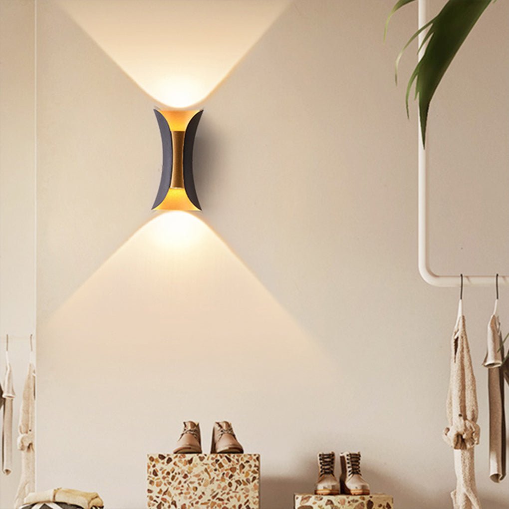 Butterfly Modern LED Outdoor Wall Light – Dual Wing Fixture