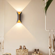 Butterfly Modern LED Outdoor Wall Light – Dual Wing Fixture