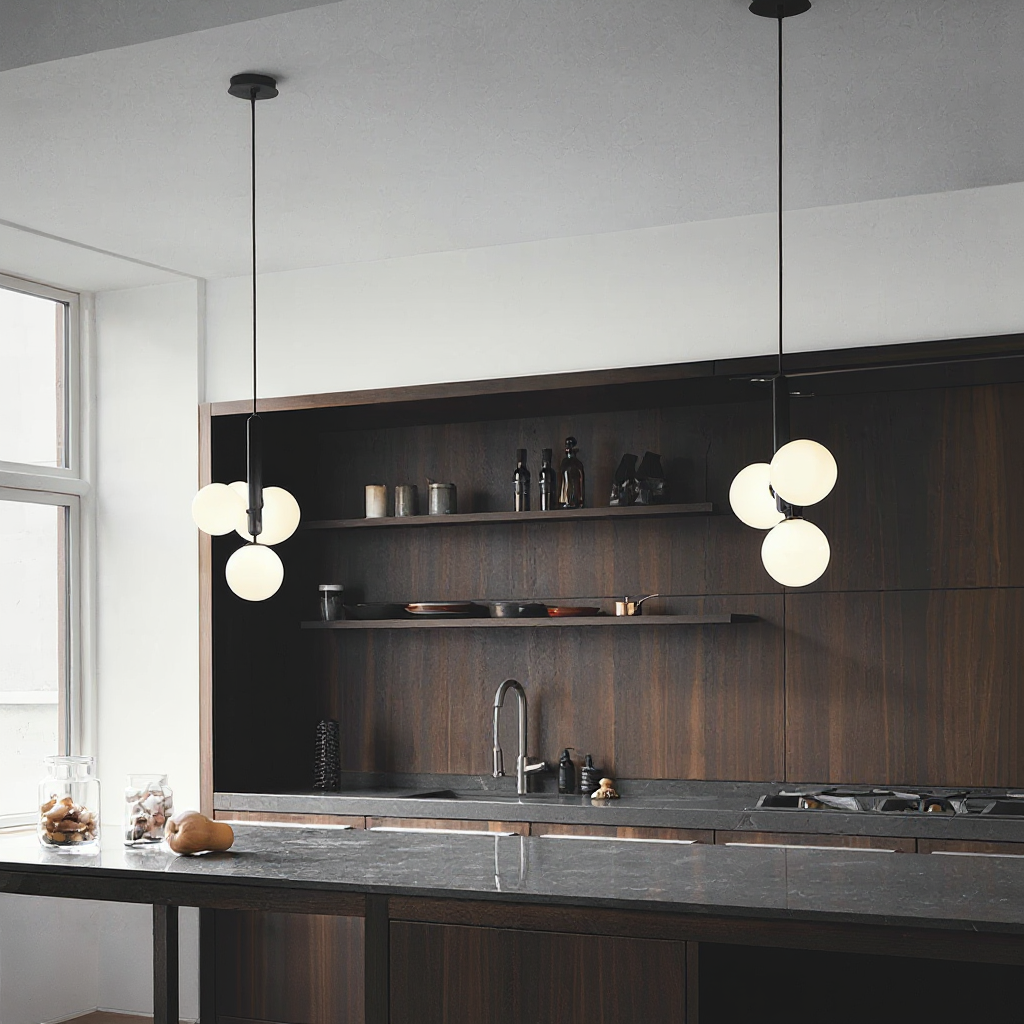 Arcus Clear Globe Pendant – LED Glass Minimal Pendant Lighting Fixture