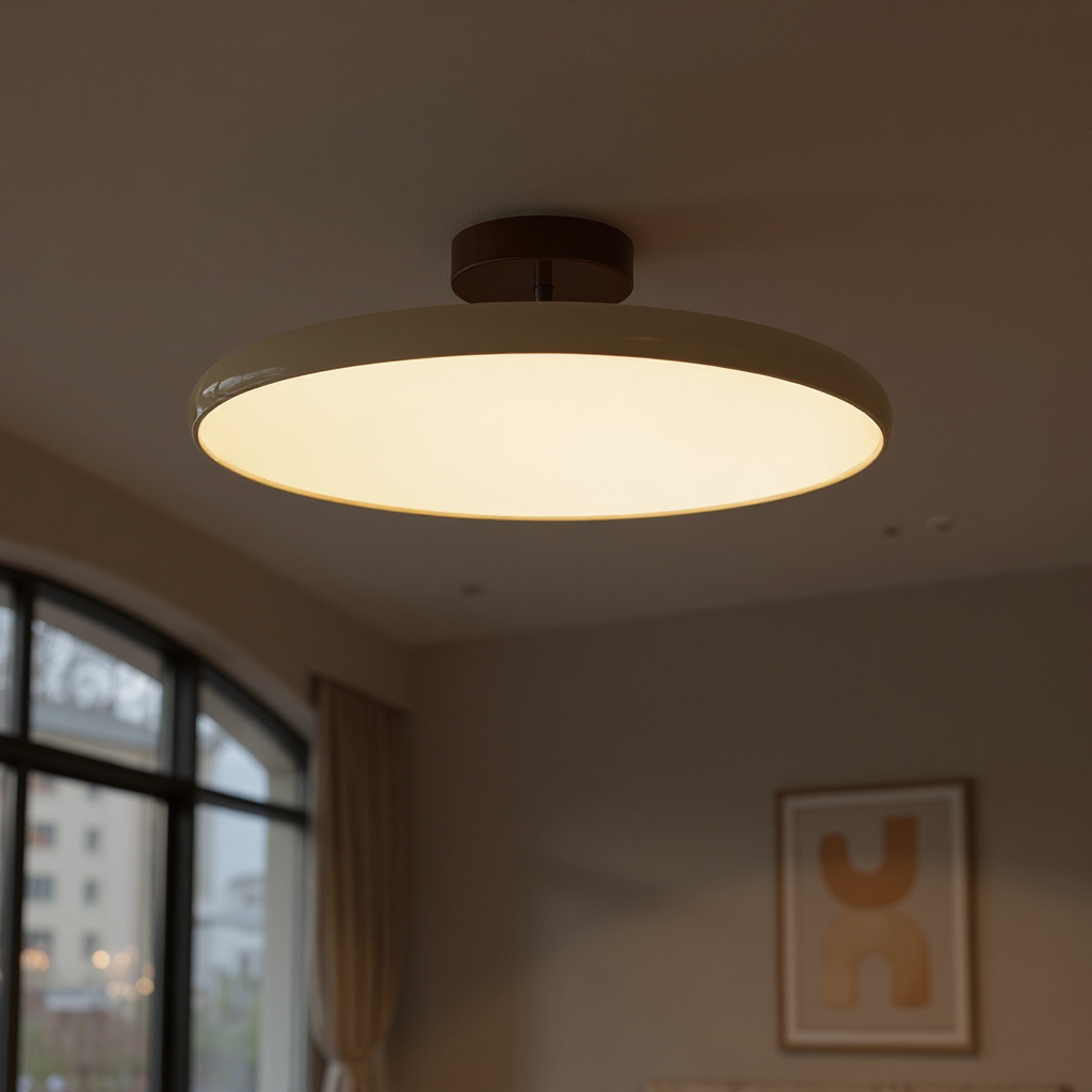 Drame Glow Ceiling Light – Adjustable LED Semi-Flush Ceiling Lighting Fixture