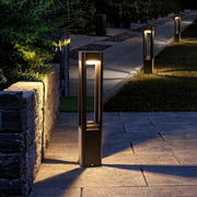 Modern Frame LED Bollard Lights for Pathways – Waterproof Outdoor Garden Fixtures