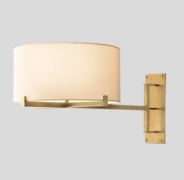 Paulin Drum Swing Sconce – Adjustable Drum Shade Wall Lighting Fixture
